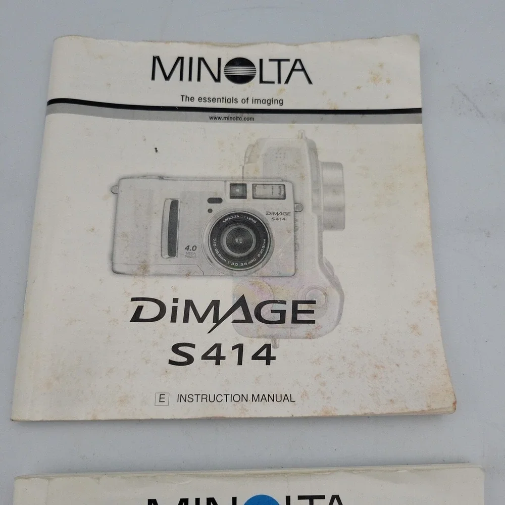 Vintage Minolta DIMAGE S404  4.0 MP 4x Zoom Digital‎ Camera - Instruction Manual